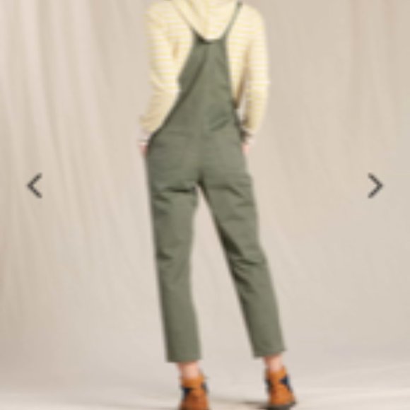 Toad & Co Cottonwood Overall in Beetle Vintage Wash - Picture 3 of 5